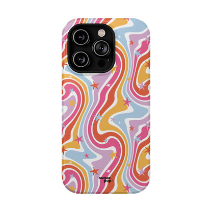 Colorful Impact-Resistant Phone Case - Vibrant Swirl Design