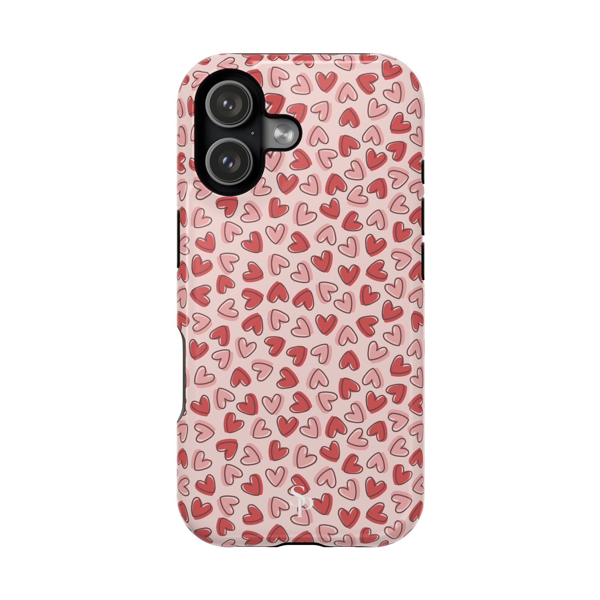 Heart Pattern Impact-Resistant Phone Case - Stylish Protection for Valentine's Day & Everyday Love