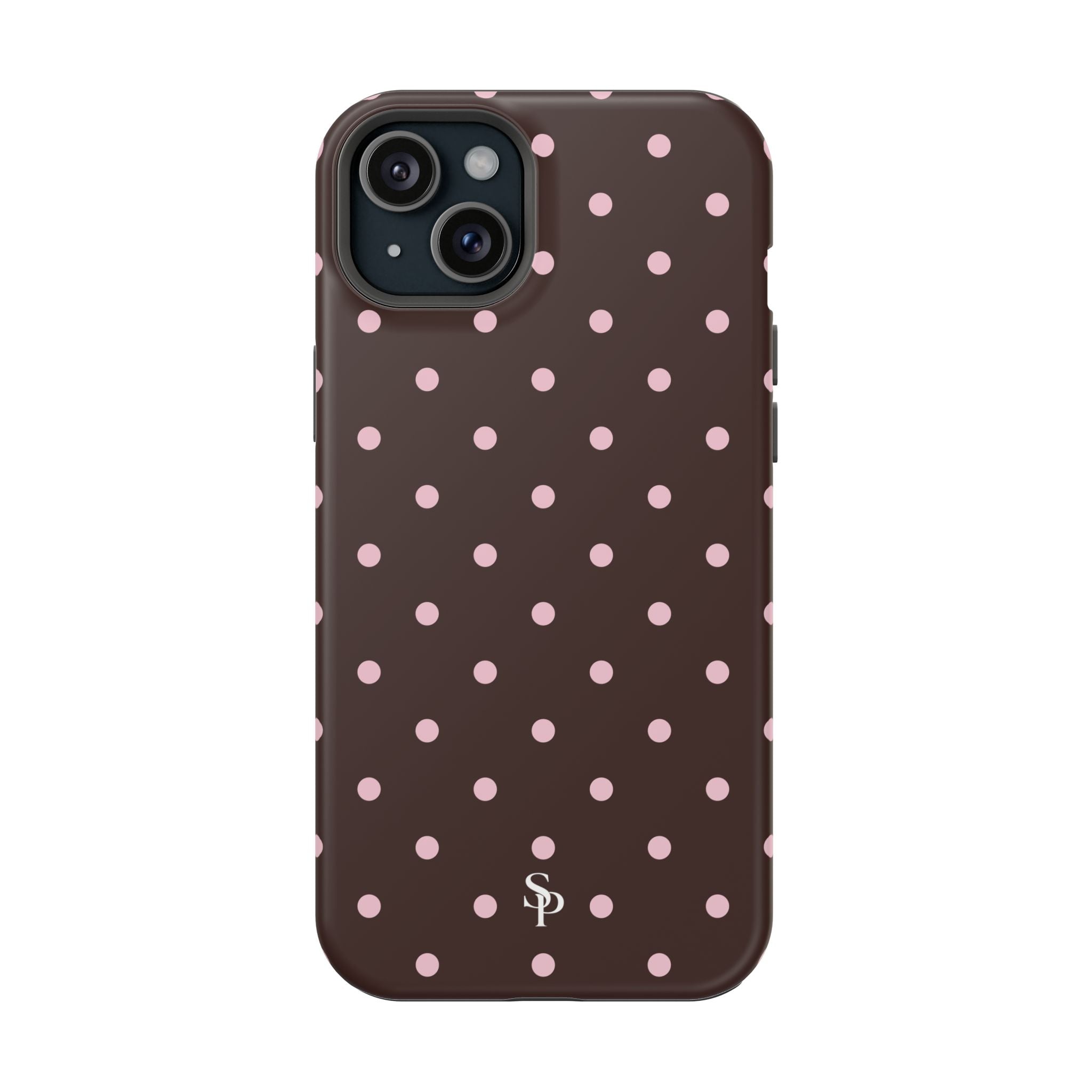 Brown Polka Dot Magnetic Impact-Resistant Phone Case