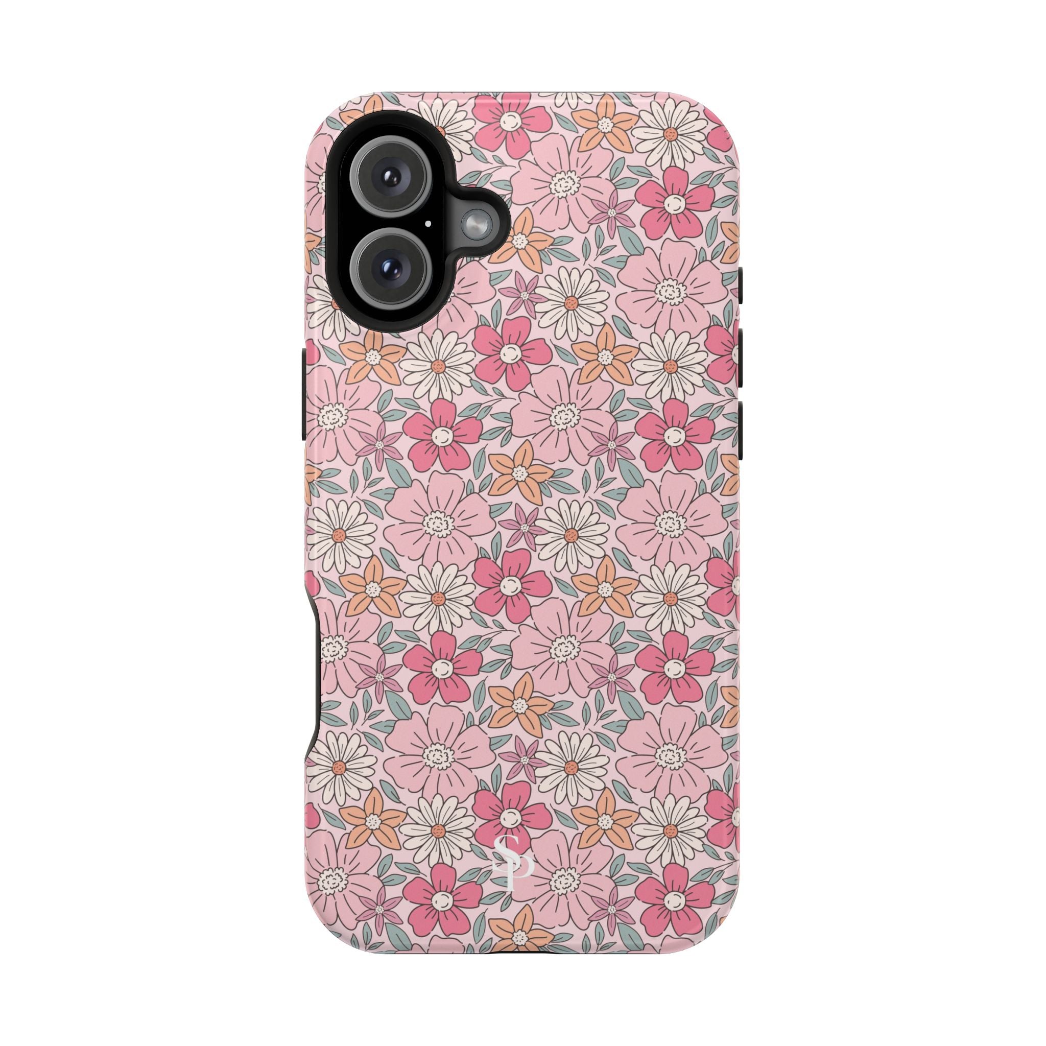 Pink Flowers Impact-Resistant Case