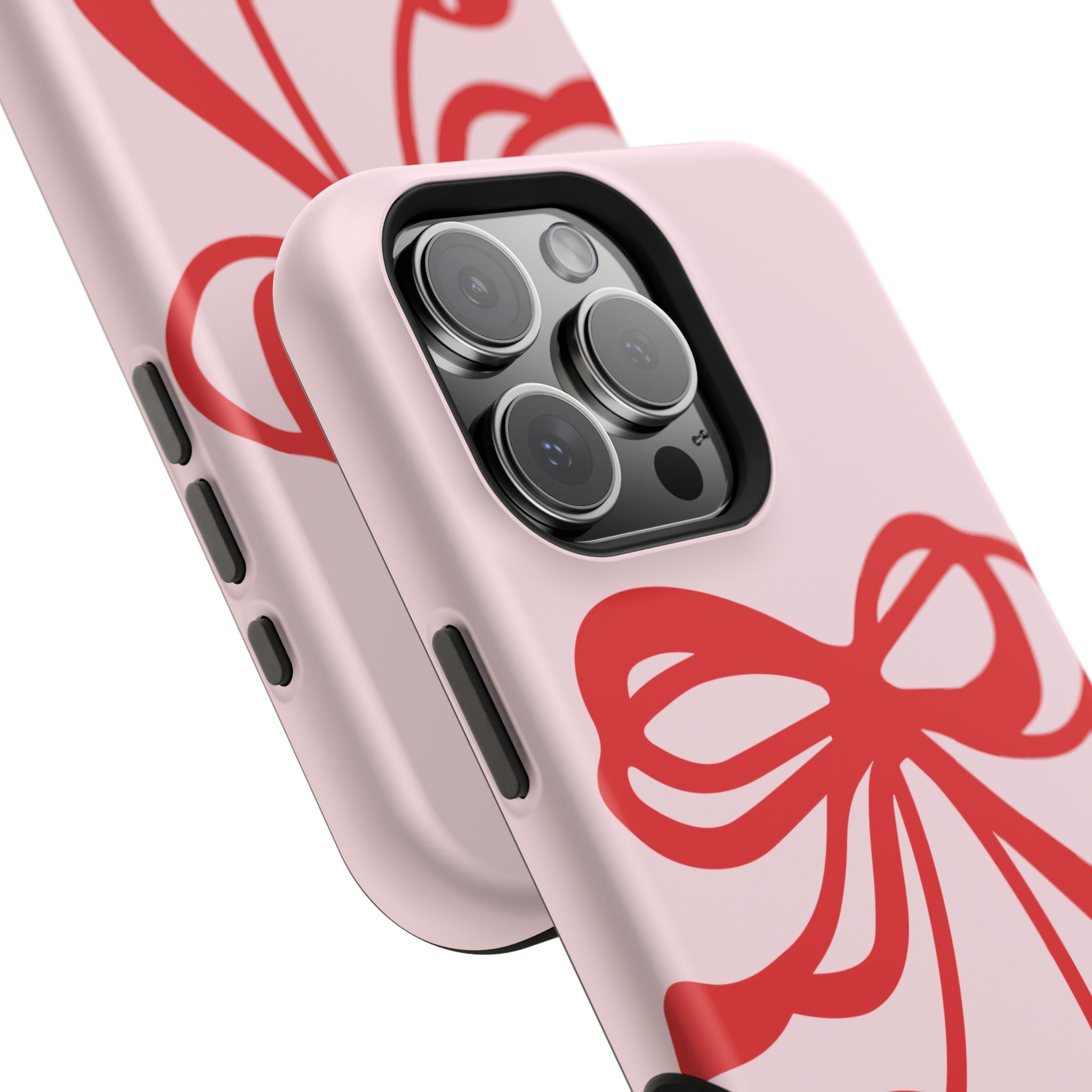 Cherry Bow Impact-Resistant Phone Case