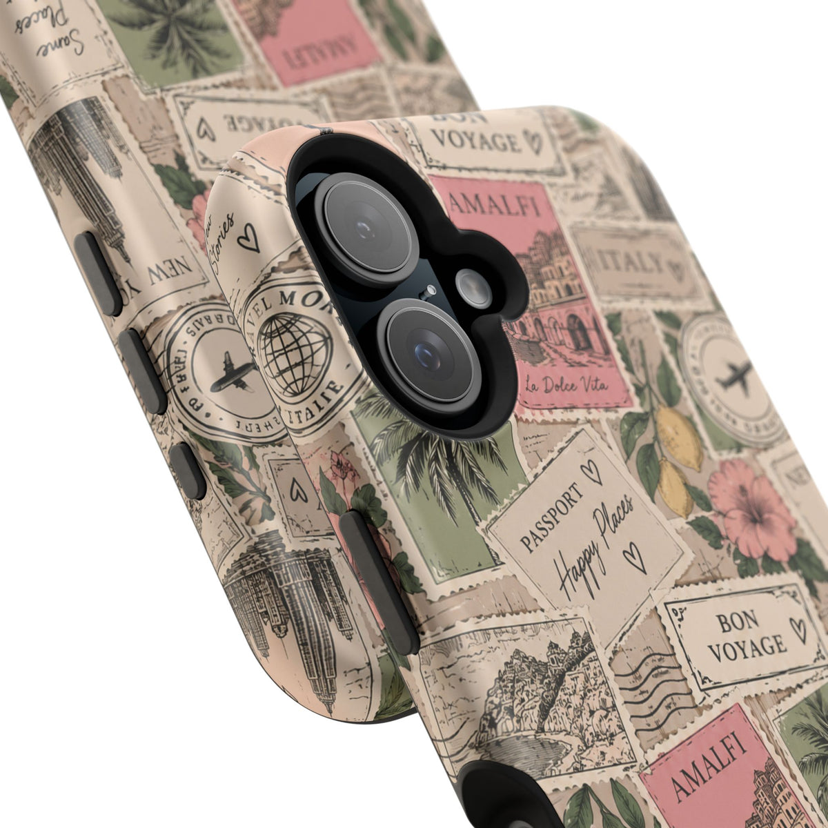 Travel Passport Stamp Magnetic Impact-Resistant Case