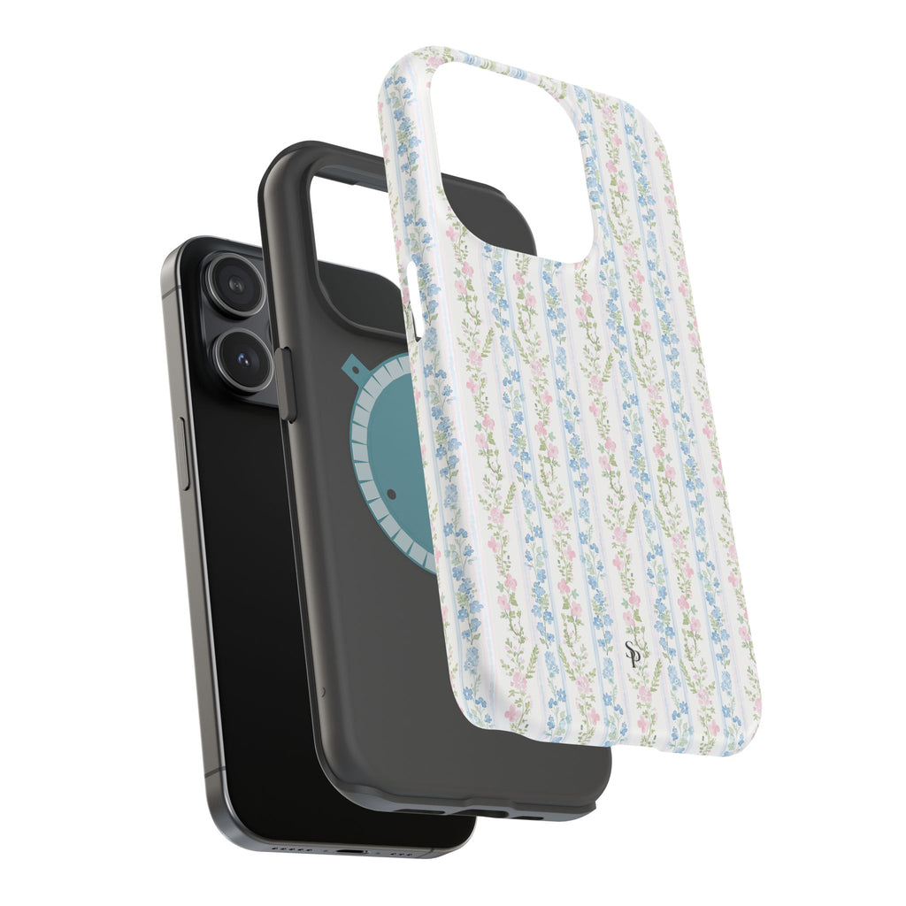 Pastel Floral Pattern Magnetic Tough Case