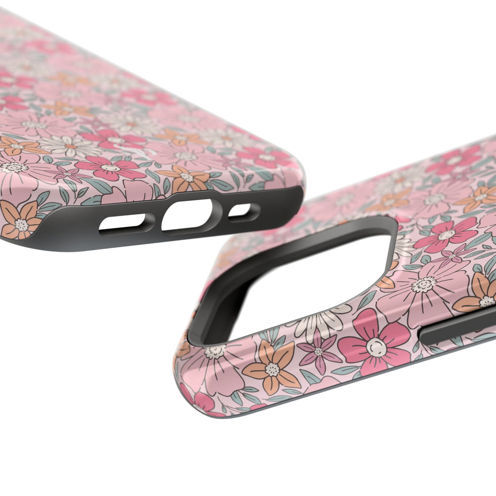 Pink Flowers Impact-Resistant Case