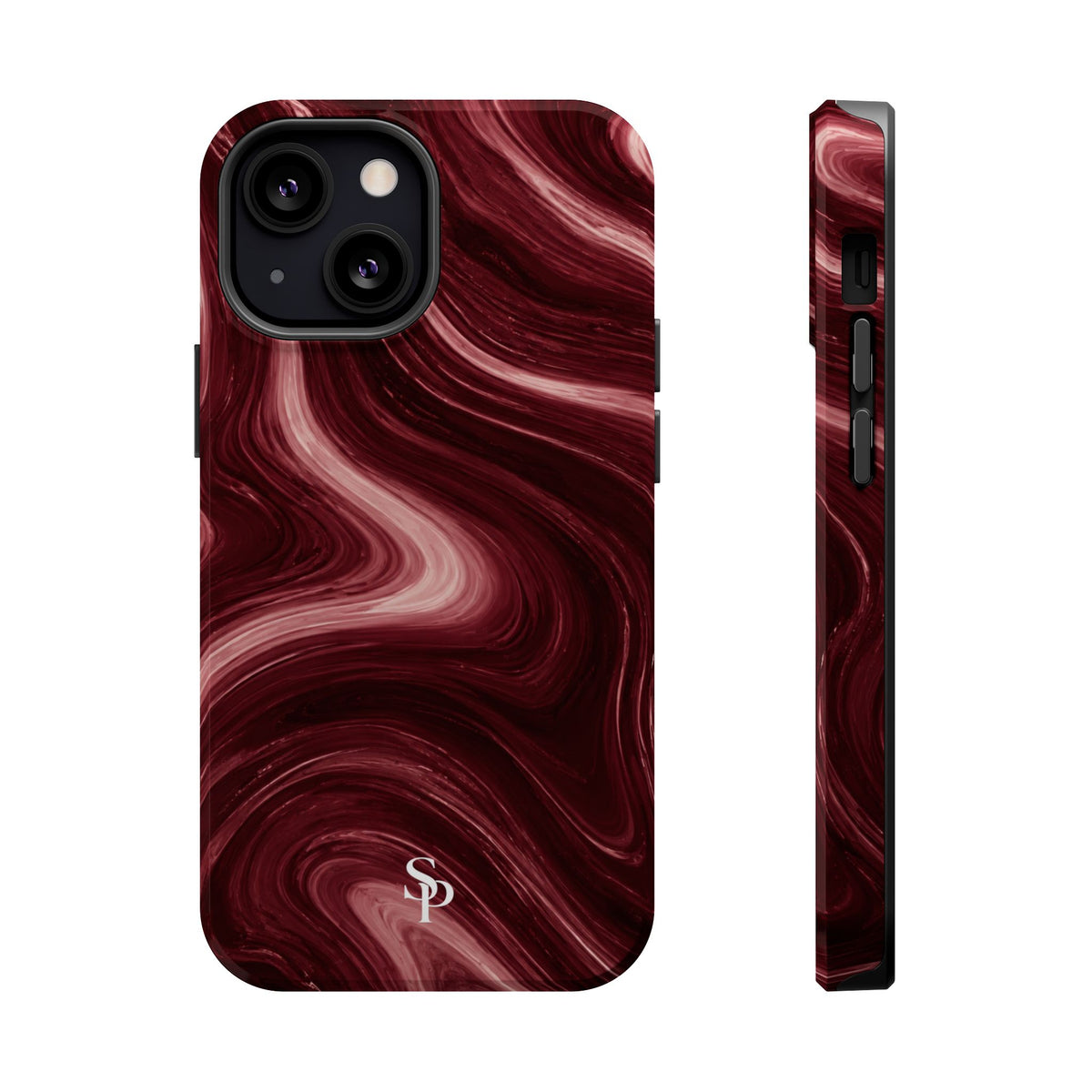 Burgundy Marble Magnetic Phone Case