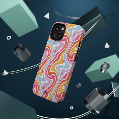 Colorful Impact-Resistant Phone Case - Vibrant Swirl Design