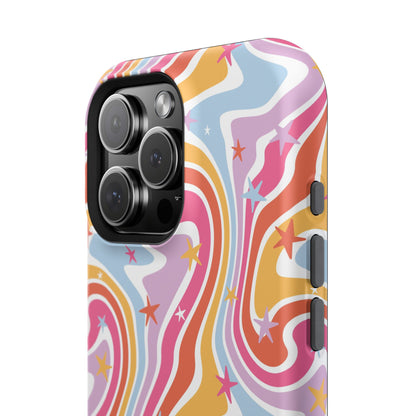 Colorful Impact-Resistant Phone Case - Vibrant Swirl Design