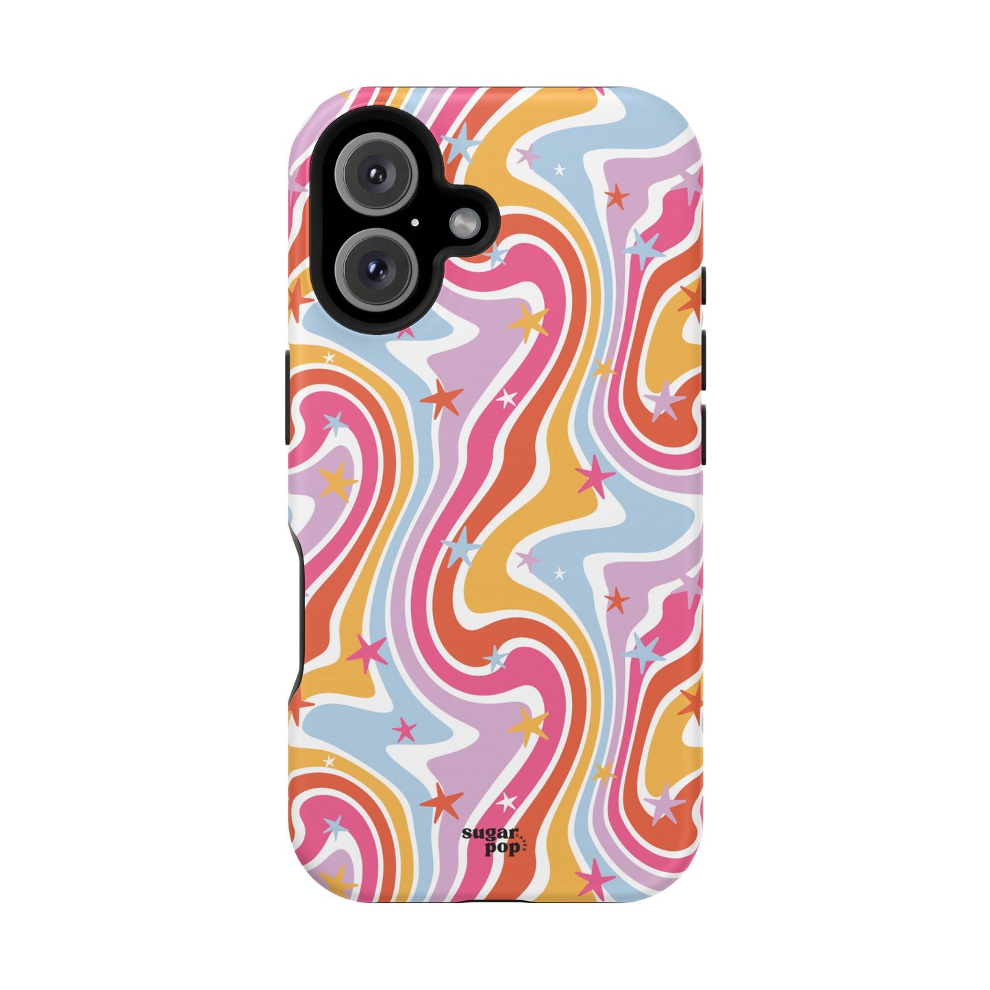 Colorful Impact-Resistant Phone Case - Vibrant Swirl Design