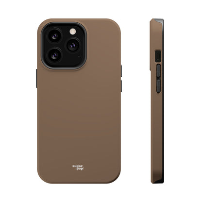 Brown Magnetic Tough Cases for Phones - Secure & Sleek Design