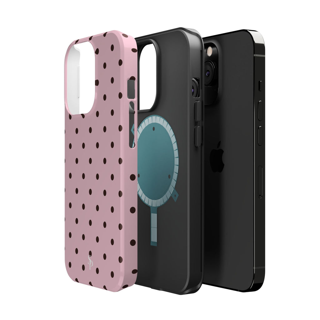 Pink Polka Dot Magnetic Case