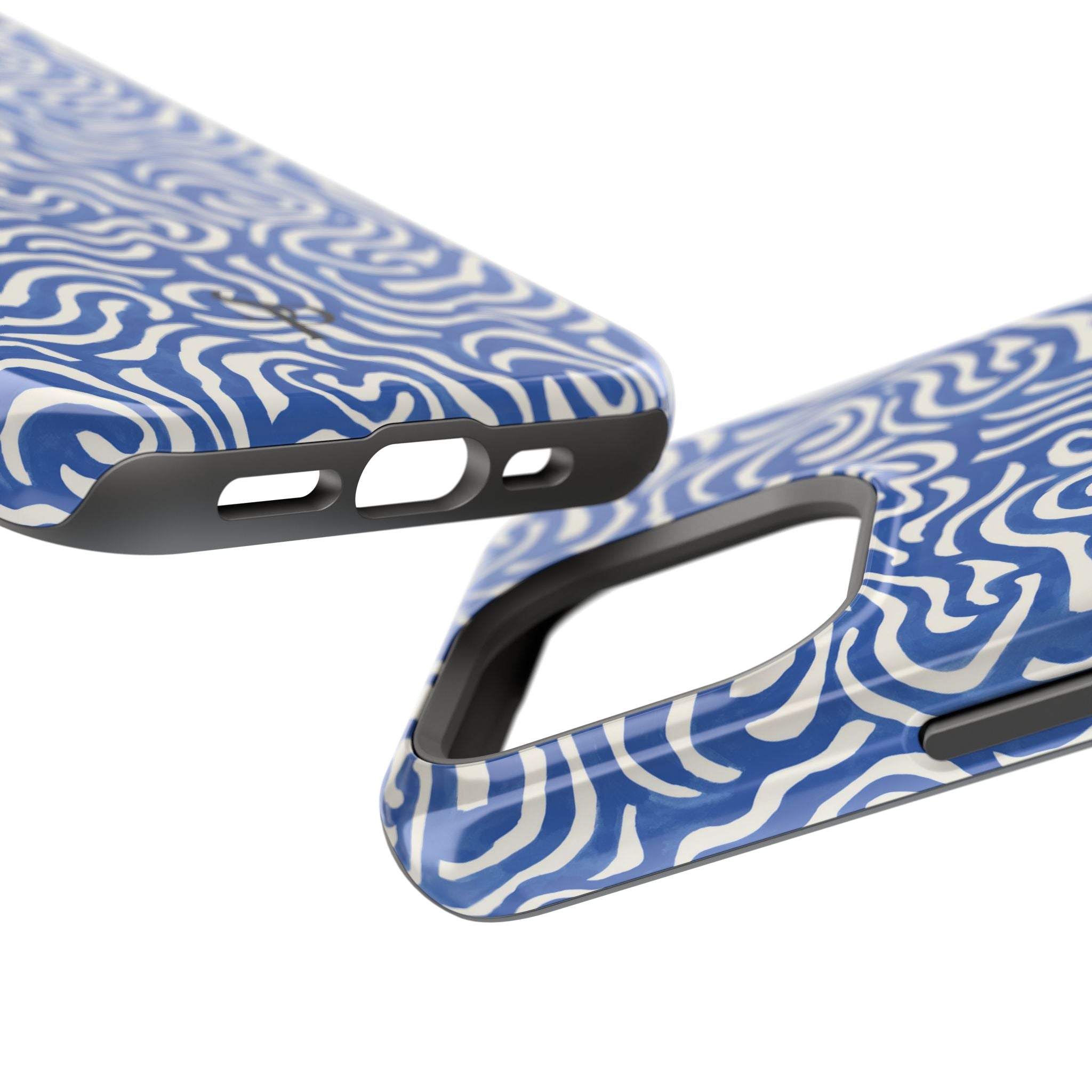Blue Abstract Swirl Magnetic Impact Phone Case