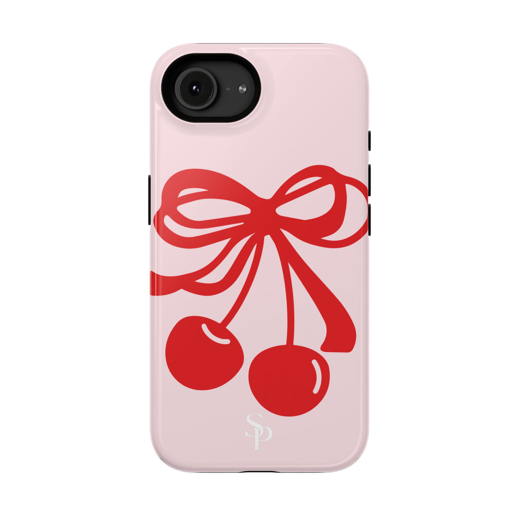 Cherry Bow Impact-Resistant Phone Case