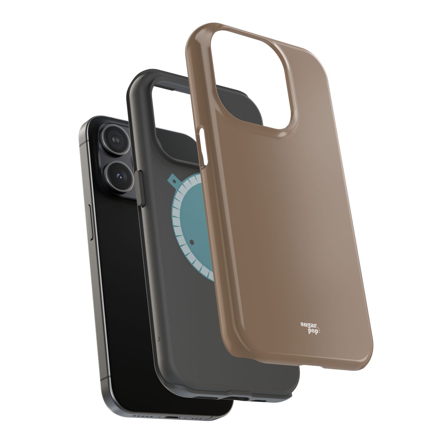 Brown Magnetic Tough Cases for Phones - Secure & Sleek Design