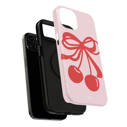 Cherry Bow Impact-Resistant Phone Case