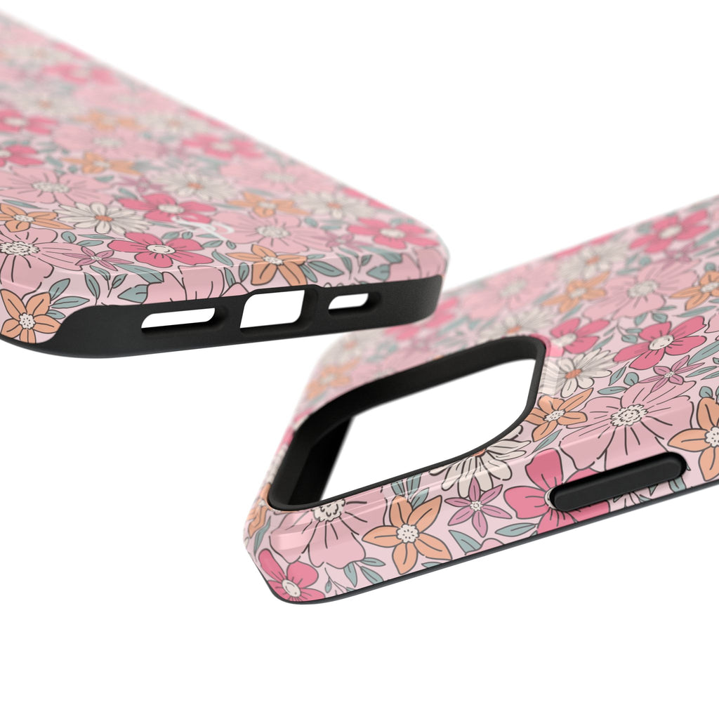 Pink Flowers Impact-Resistant Case