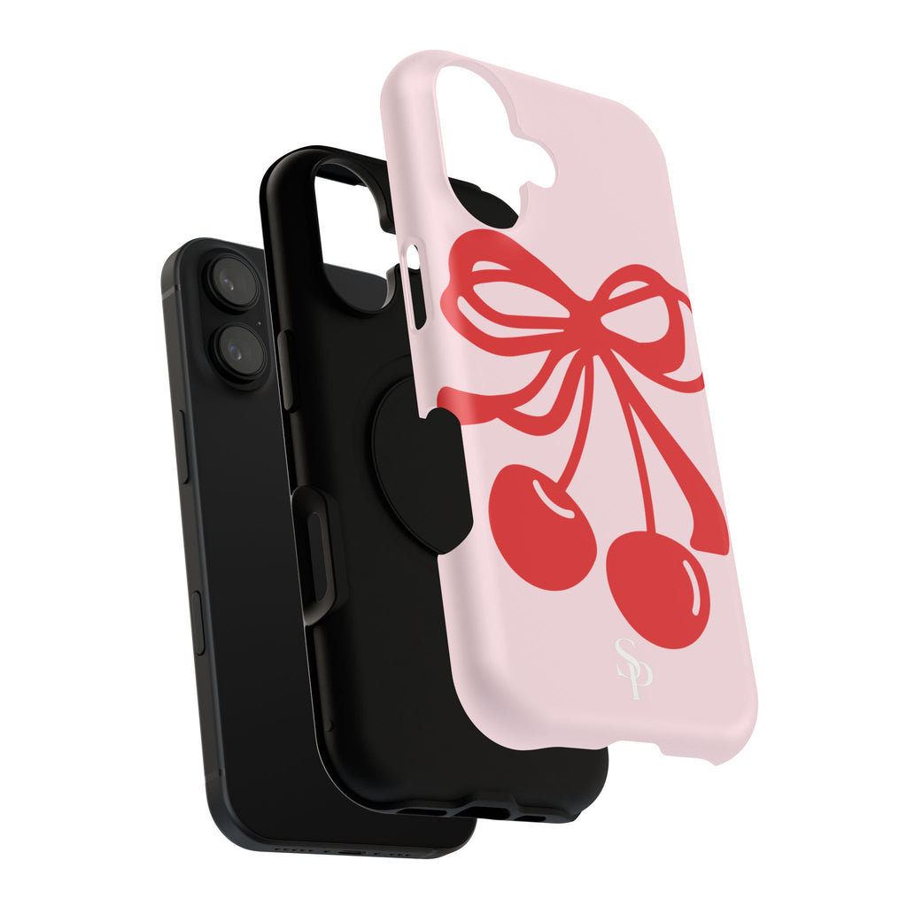 Cherry Bow Impact-Resistant Phone Case