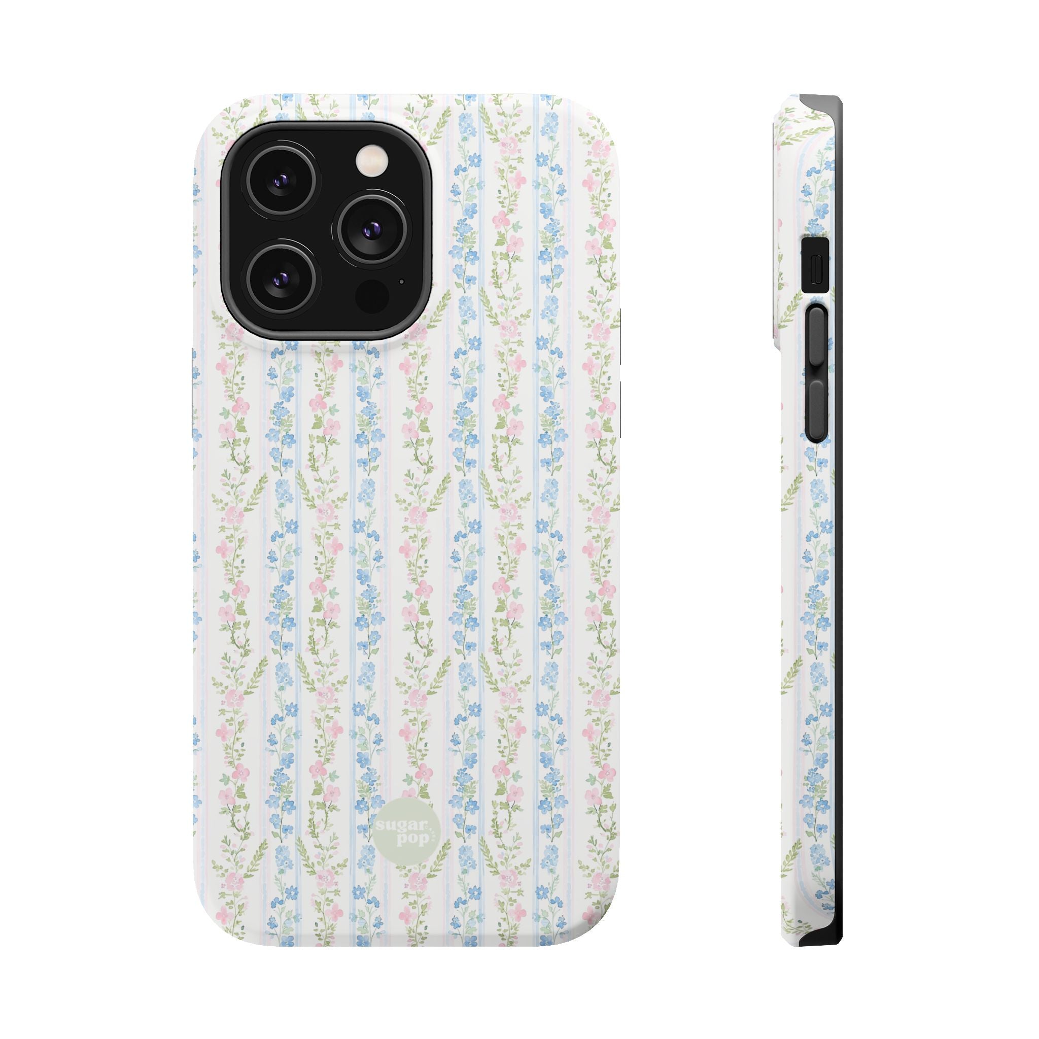 Pastel Floral Pattern Magnetic Tough Case