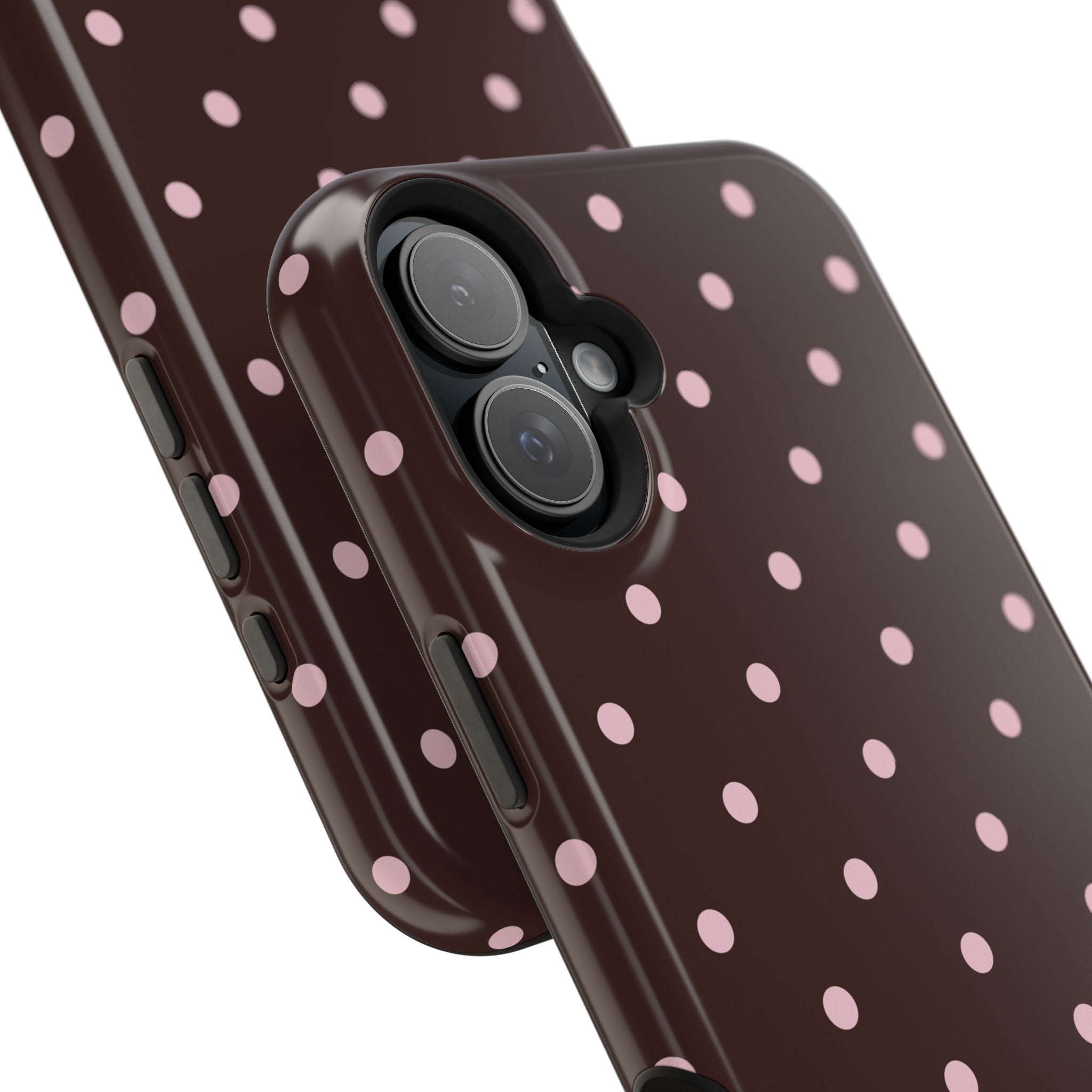 Brown Polka Dot Magnetic Impact-Resistant Phone Case