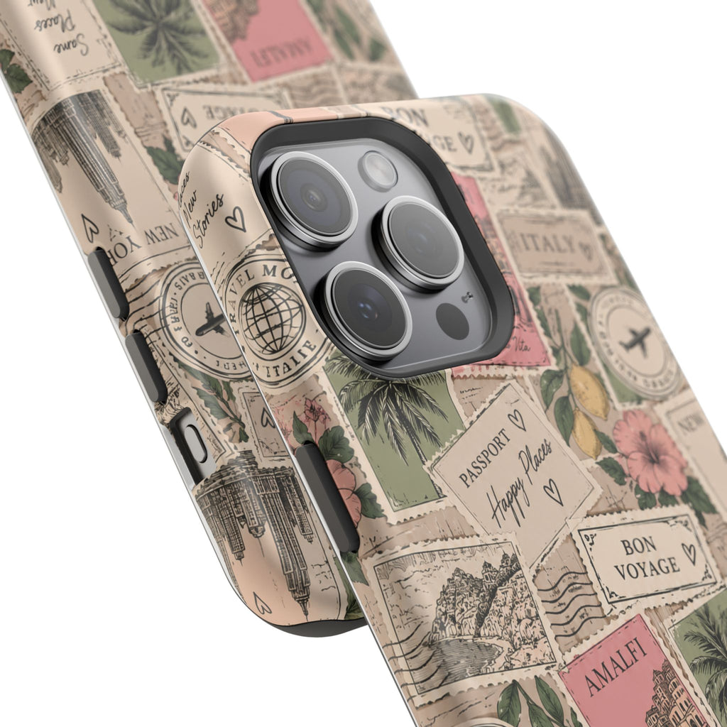 Travel Passport Stamp Magnetic Impact-Resistant Case