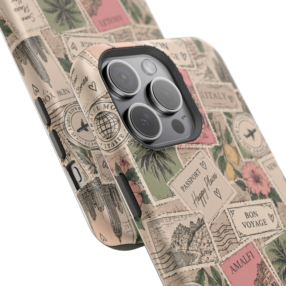 Travel Passport Stamp Magnetic Impact-Resistant Case