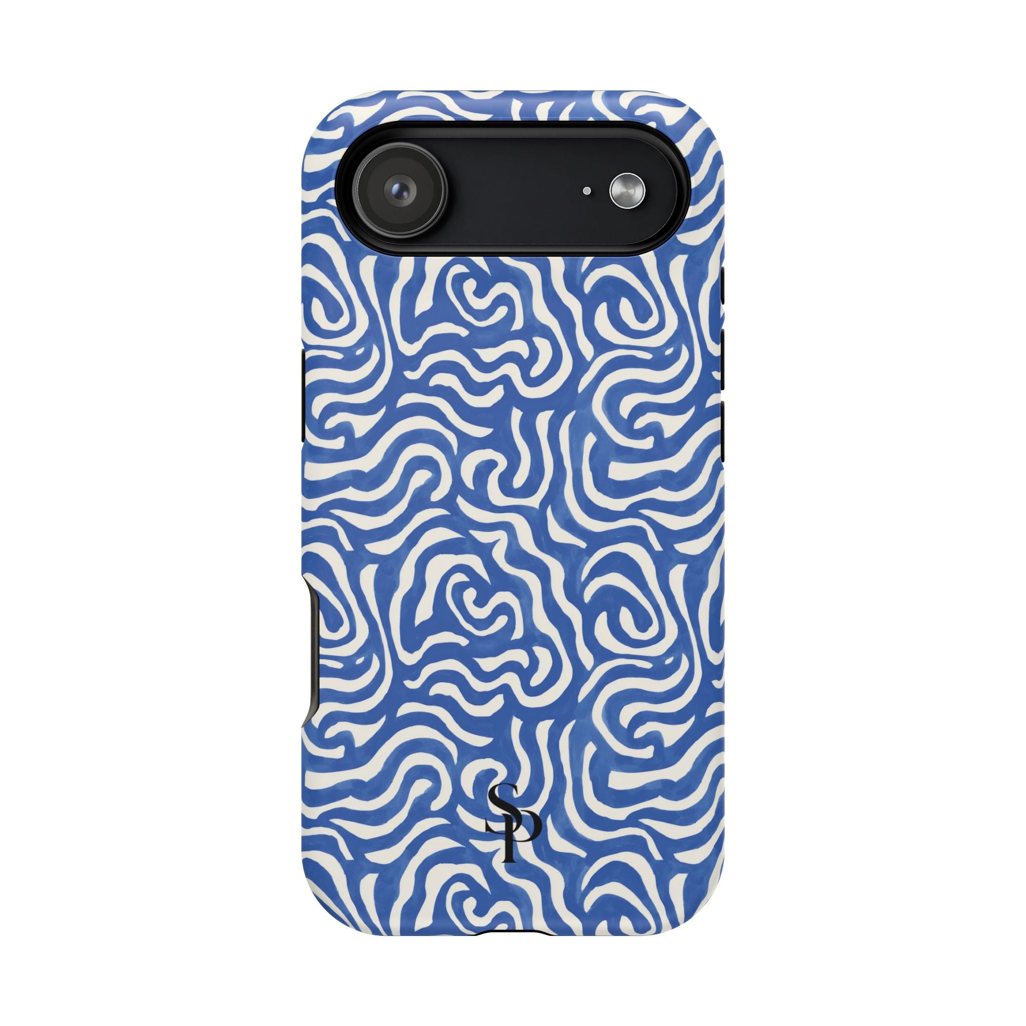 Blue Abstract Swirl Magnetic Impact Phone Case