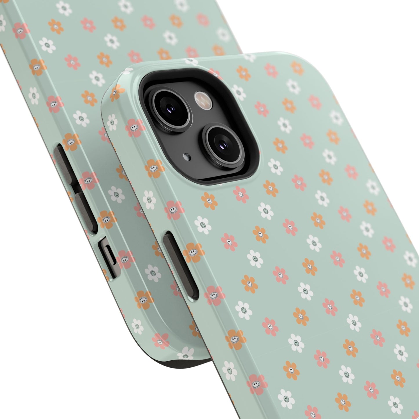 Floral Smiley Impact-Resistant Cases