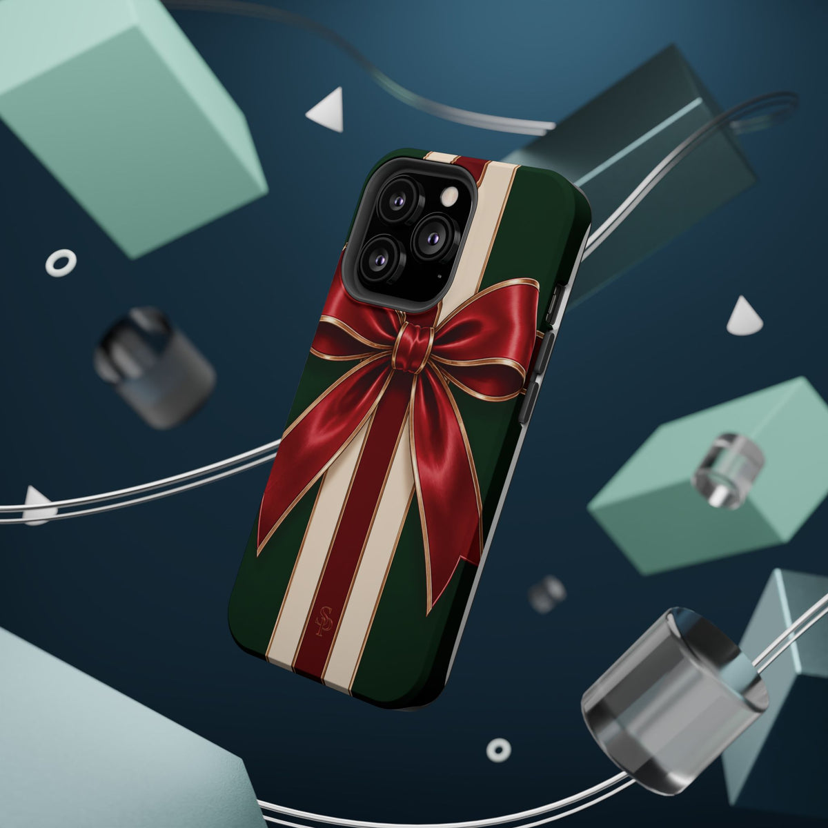 Christmas Gift Bow Magnetic Phone Case