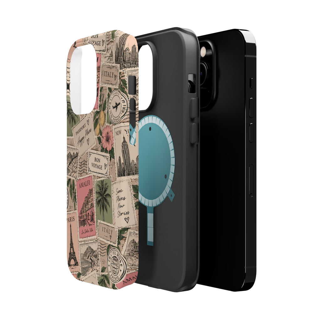 Travel Passport Stamp Magnetic Impact-Resistant Case