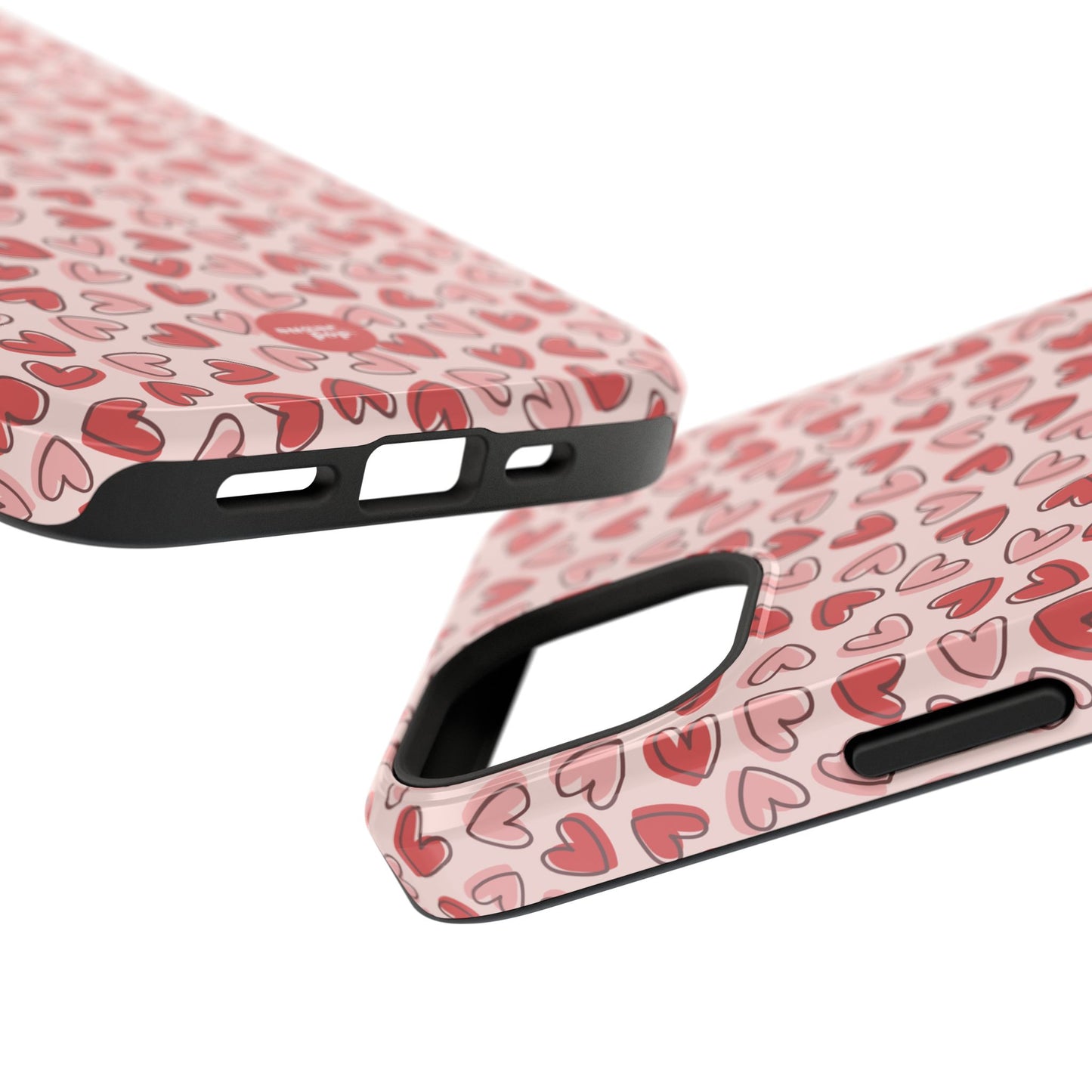 Heart Pattern Impact-Resistant Phone Case - Stylish Protection for Valentine's Day & Everyday Love