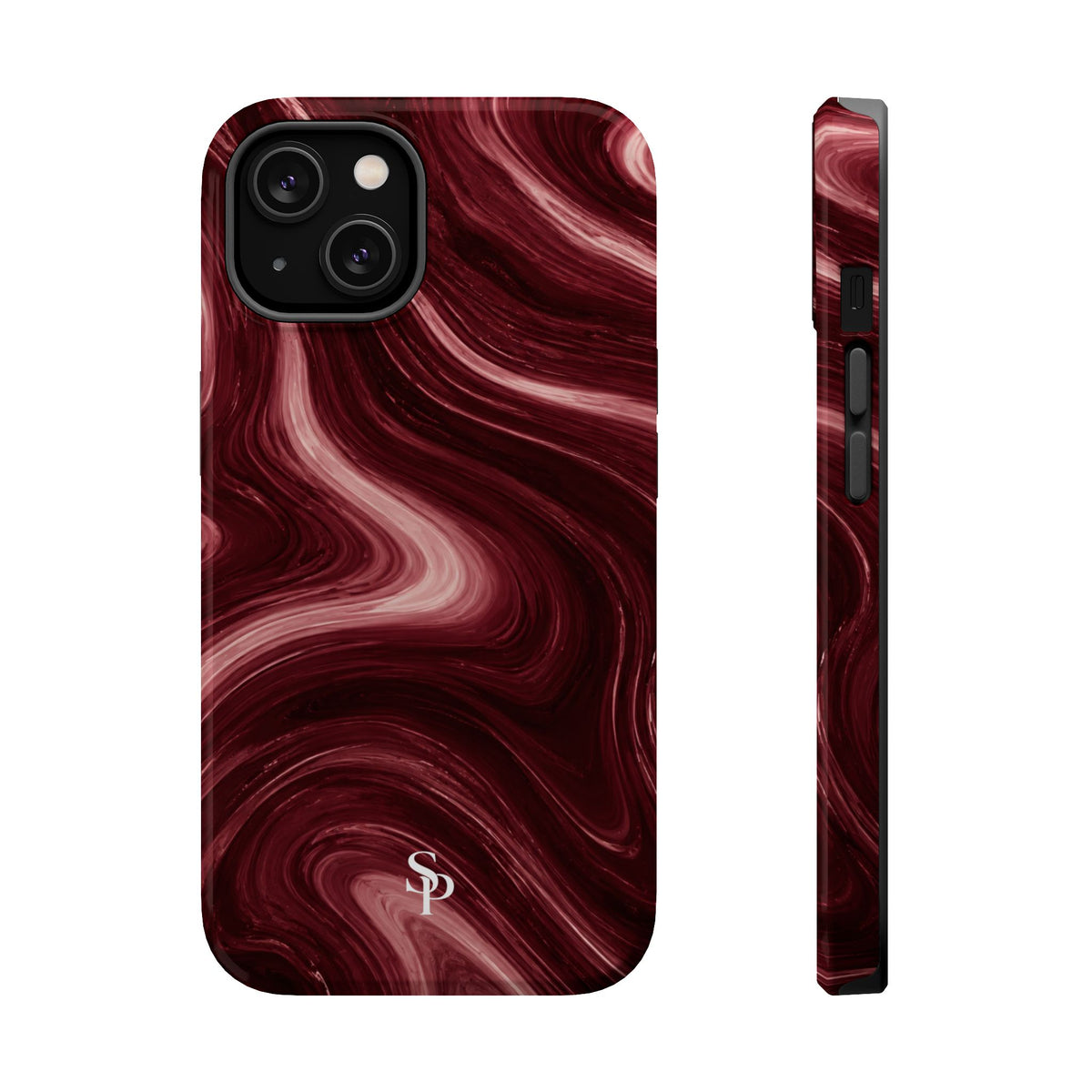 Burgundy Marble Magnetic Phone Case