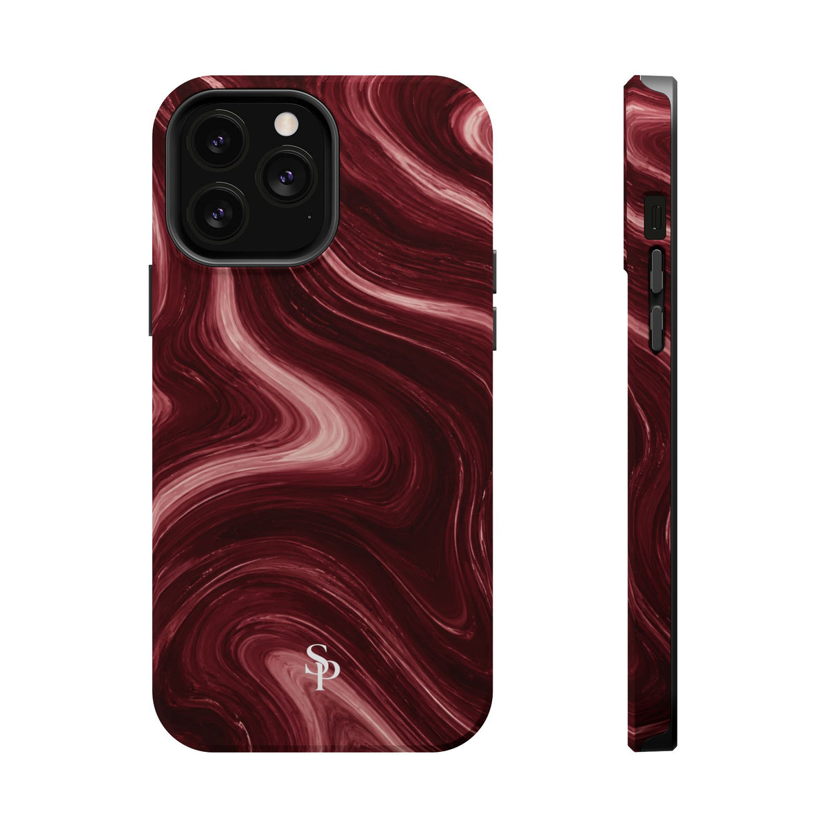 Burgundy Marble Magnetic Phone Case