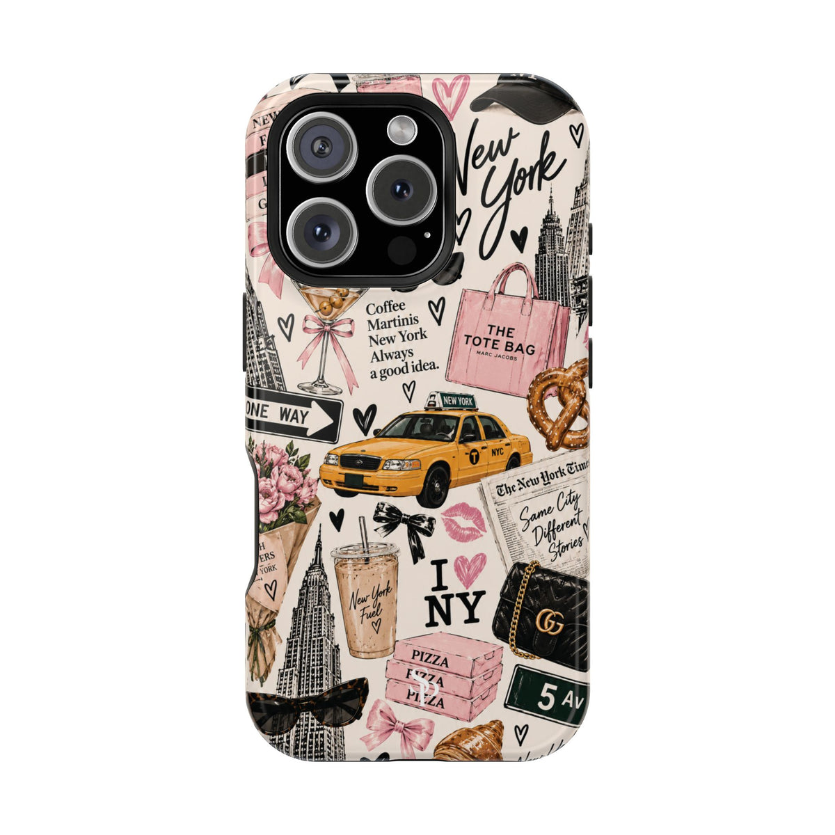 Pink New York Magnetic Phone Case