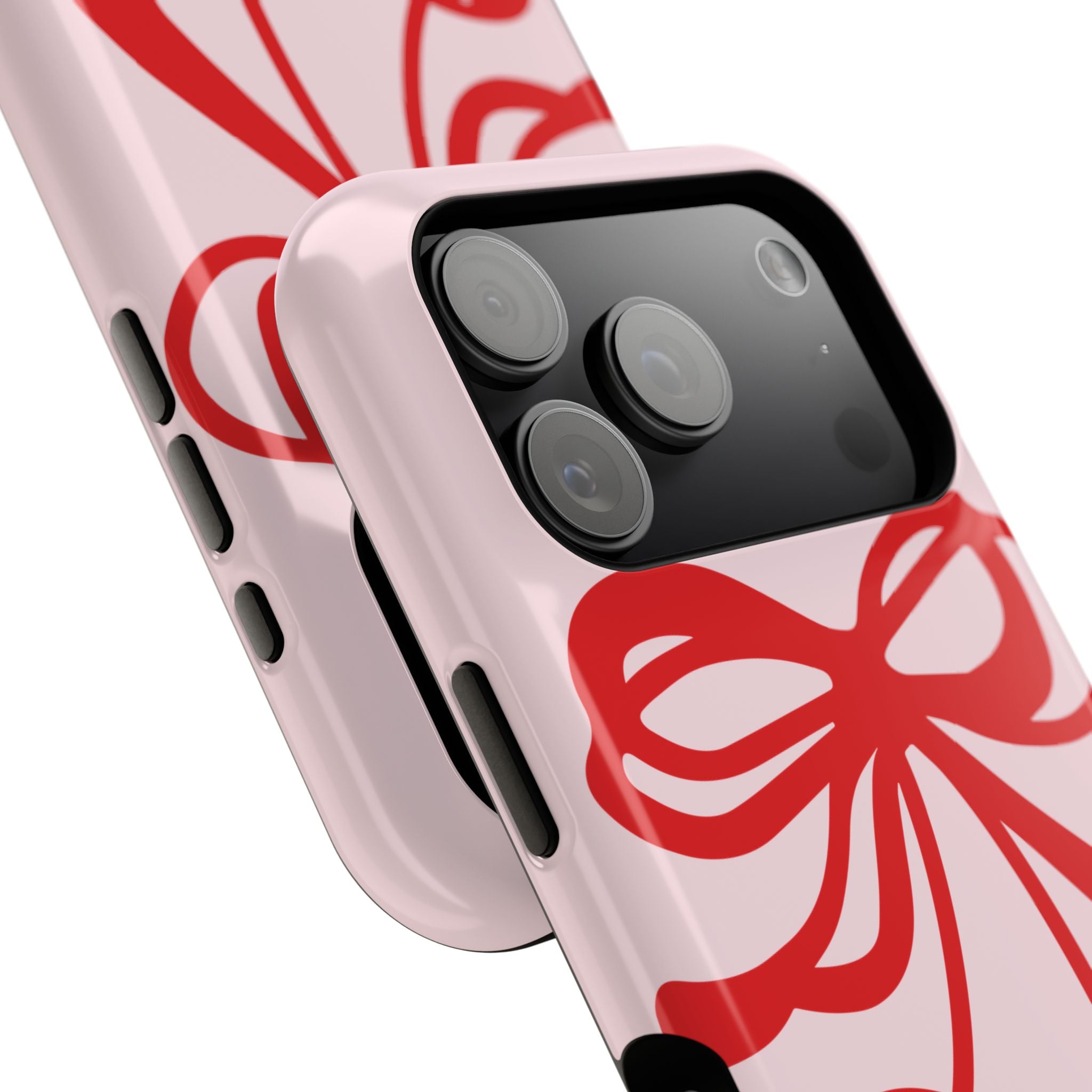 Cherry Bow Impact-Resistant Phone Case