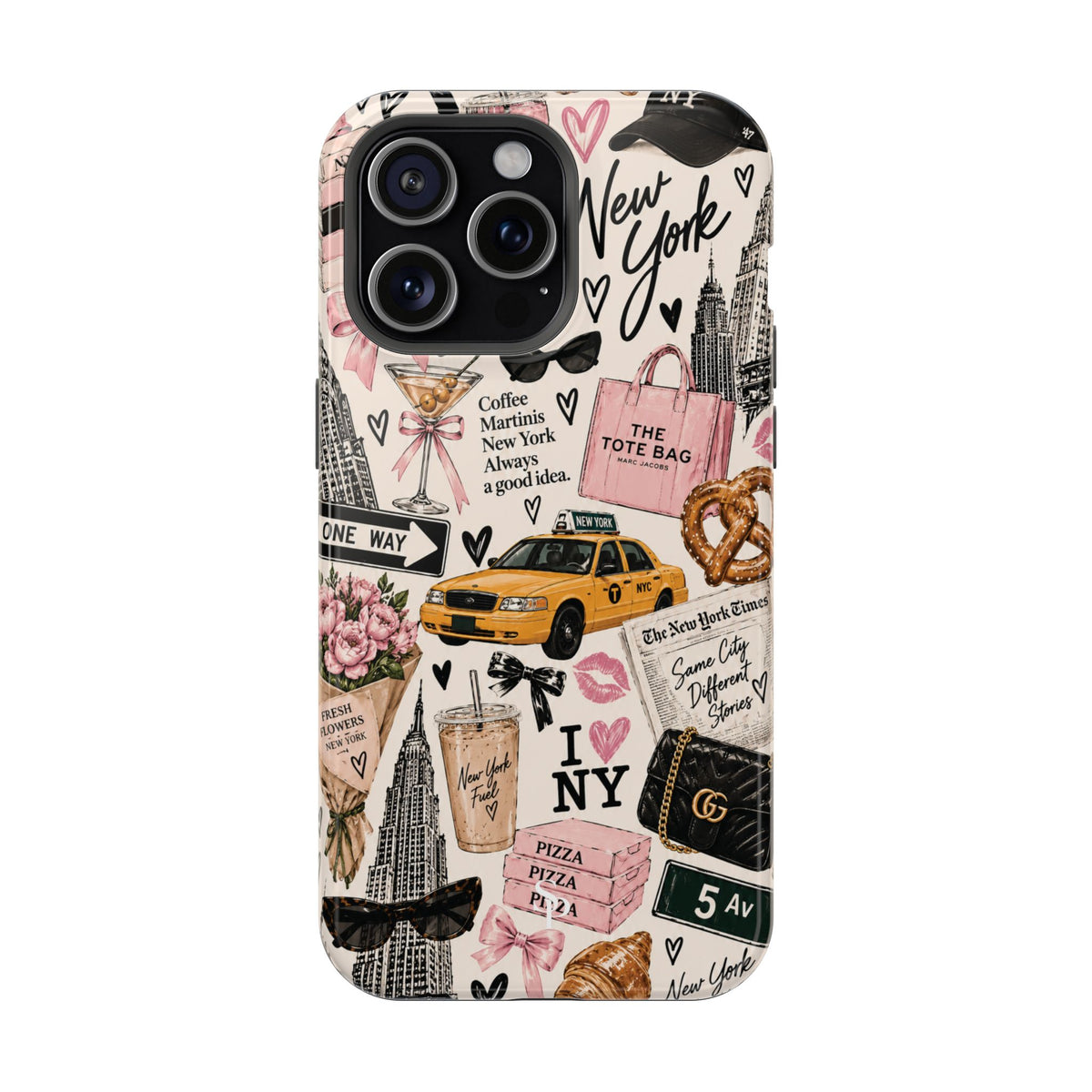 Pink New York Magnetic Phone Case