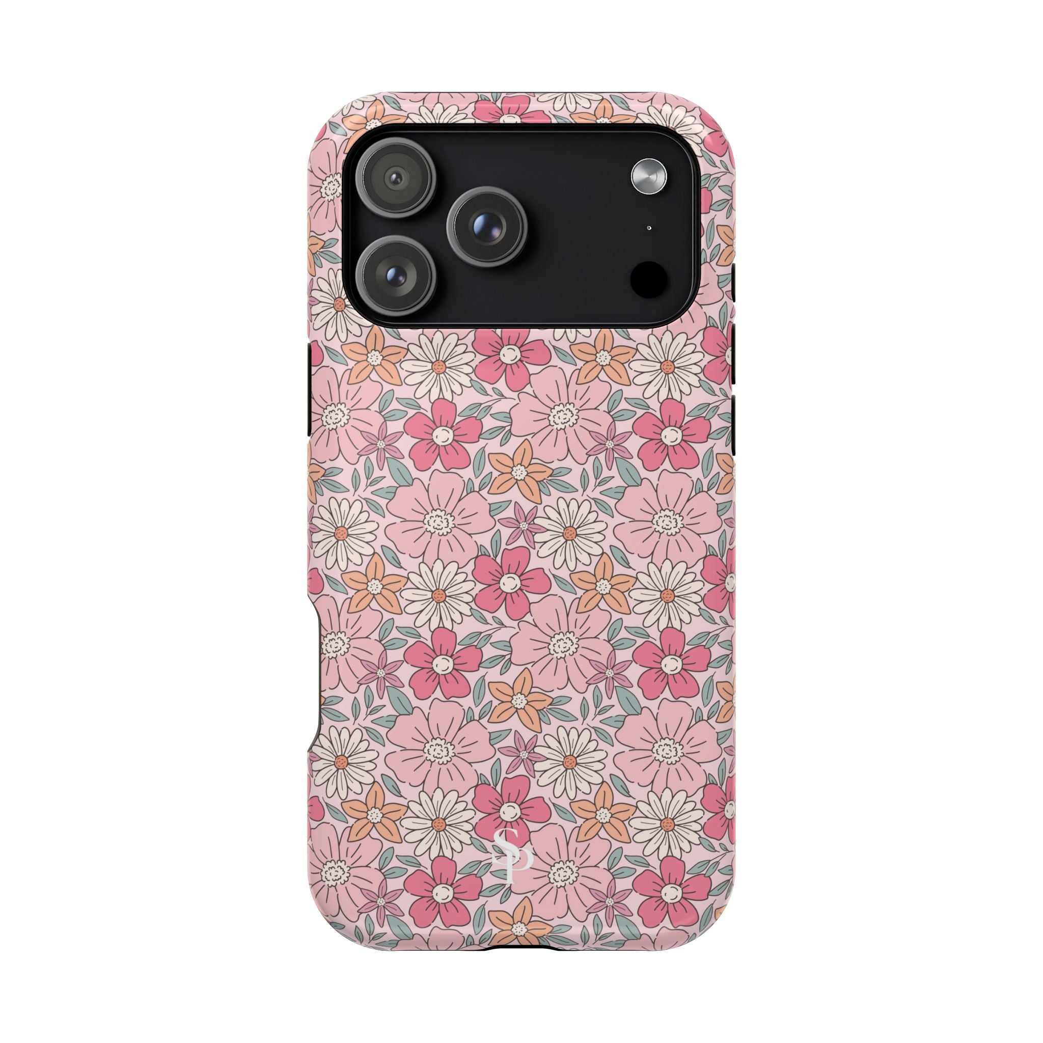 Pink Flowers Impact-Resistant Case